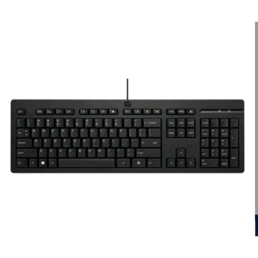 HP 125 Black USB Wired Keyboard US M27527-001